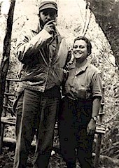 Fidel et Pastorita à l’état-major de La Plata.