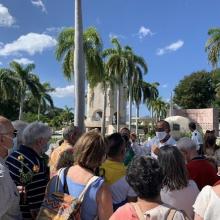 Homenaje en Santiago de Cuba al líder histórico de la Revolución Cubana. Foto: ACN.
