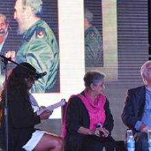 Tamara Castellanos, Adys Cupull Reyes, Froilán González y Arleen Rodríguez recordaron a los Comandantes eternos