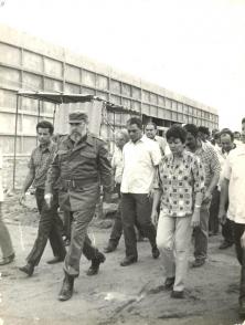Fidel y su lado Ana María. Foto: Otilio Rivero Delgado/Adelante/Archivo