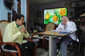 Fidel Castro y Nicolás Maduro Moros en Cuba