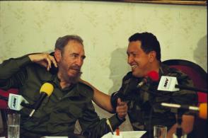 Fidel Castro y Hugo Chávez en Venezuela, 2000