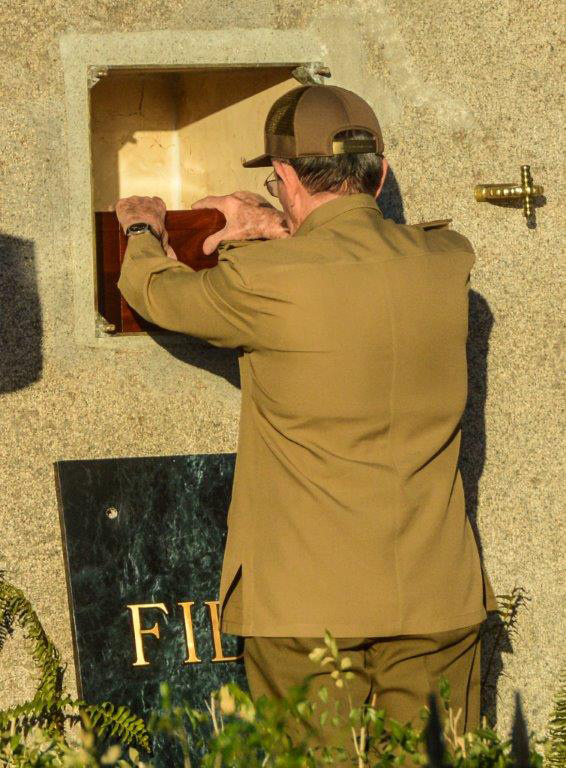 Raúl Castro deposita cenizas del líder de la Revolución Cubana, Fidel castro Ruz